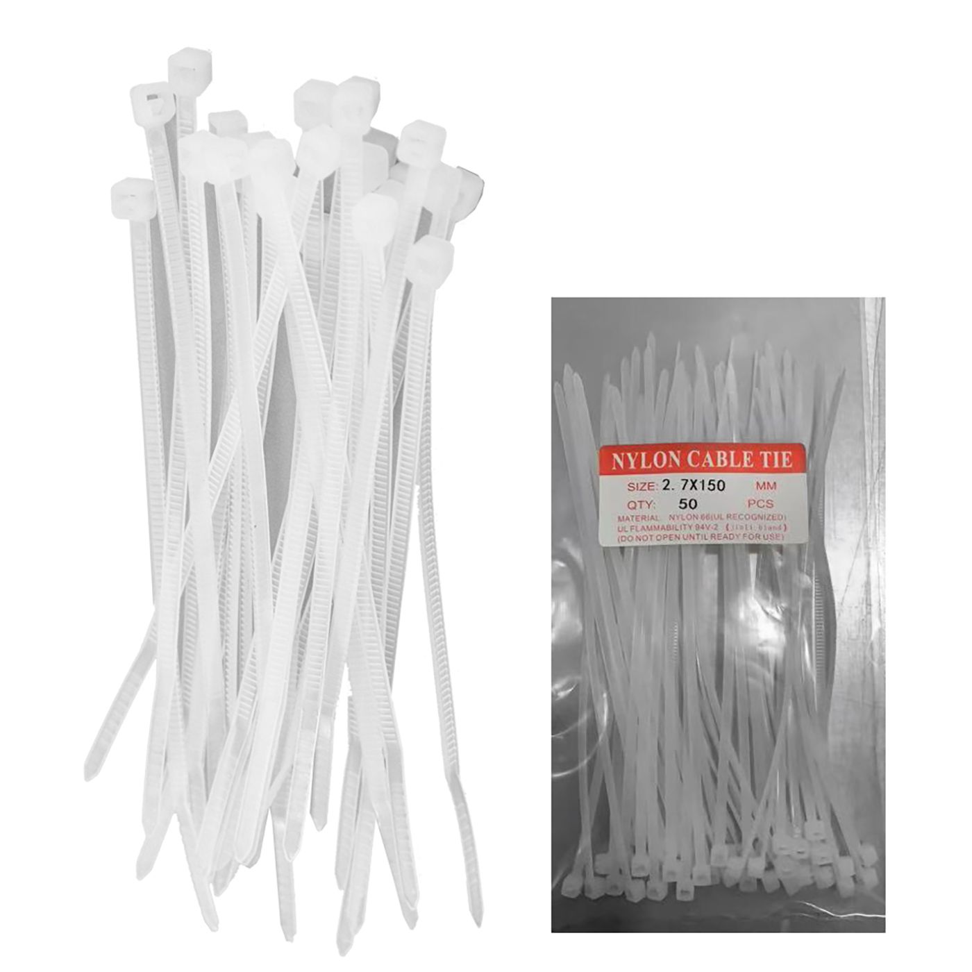 Δεματικά Καλωδίων Cable tie Wrap 15cm (πάχος 27mm)