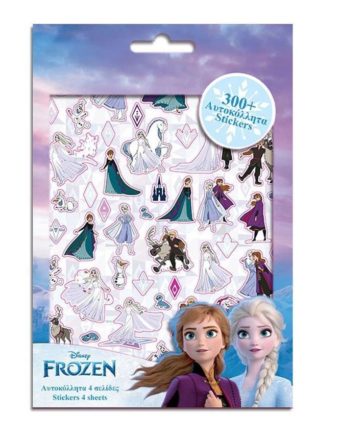 Διακάκης Αυτοκόλλητα 300τμχ Μπλοκ Frozen (000563129)