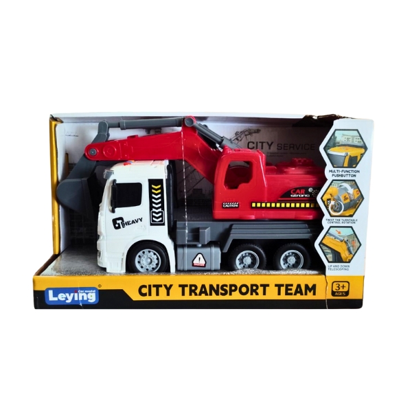 Δομικό Όχημα Φορτηγό Με Ήχο Και Φως 25cm