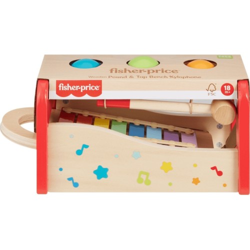 Fisher-Price Ξύλινο Μουσικό Εκπαιδευτικό Παιχνίδι Ξυλόφωνο (HXT88)