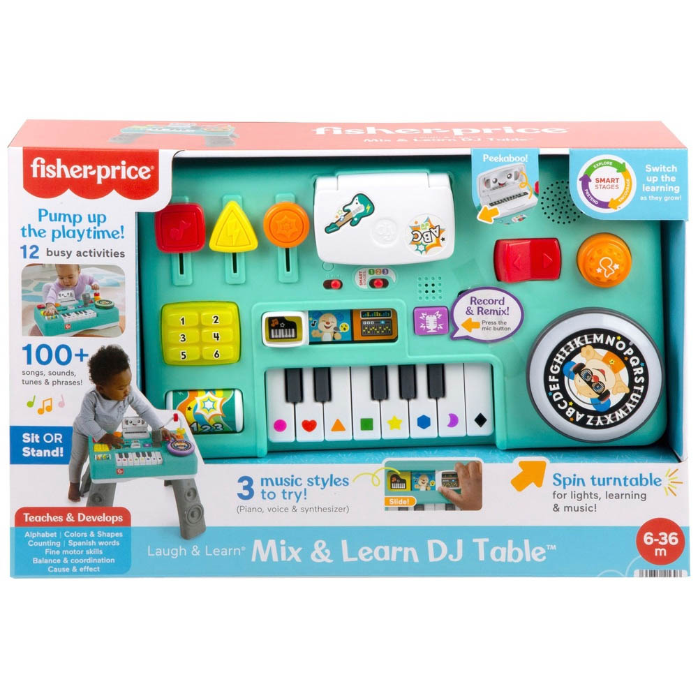 Fisher Price Laugh And Learn Εκπαιδευτική Κονσόλα Dj Με Φώτα Και Ήχους (HRB61)