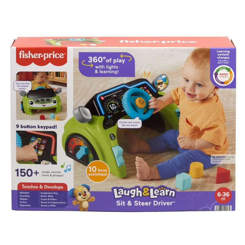 Fisher Price Laugh & Learn Sit & Steer Driver Εκπαιδευτικό Αυτοκινητάκι (HYR91)