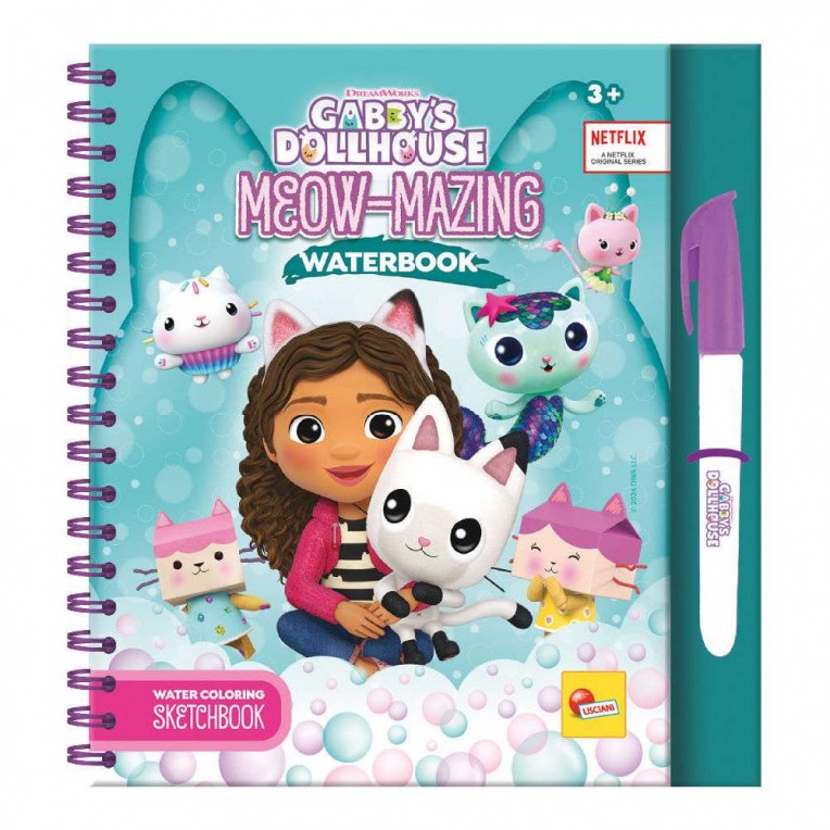 Gabby\'s Dollhouse Βιβλίο Ζωγραφικής με Νερό Meow-Mazing Waterbook (13003)