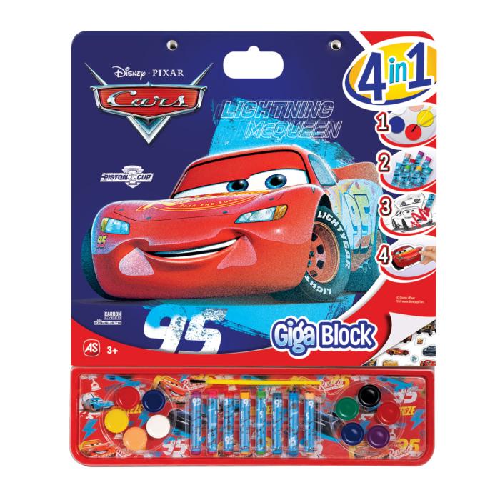 Giga Block Σετ Ζωγραφικής Disney Cars 4 Σε 1 (1023-62738)