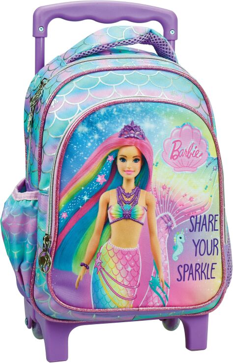 Gim Σχολική Τσάντα Τρόλεϊ Νηπιαγωγείου Barbie Fantasy (349-91072)