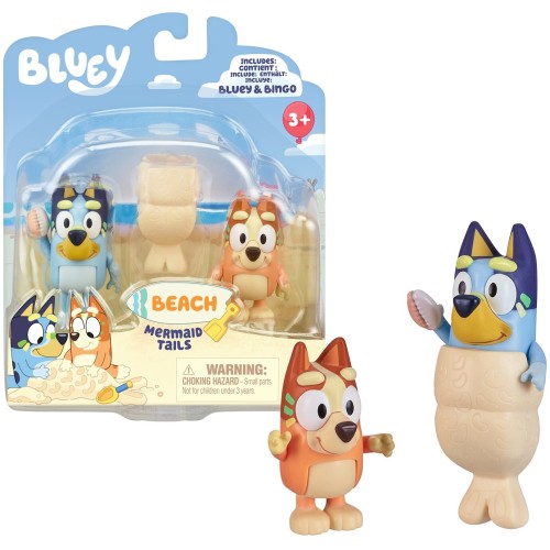 Giochi Preziosi Bluey 2 Φιγούρες 6cm & Αξεσουάρ - Θέμα Εξoχικό 3 Σχέδια (BLY69000)