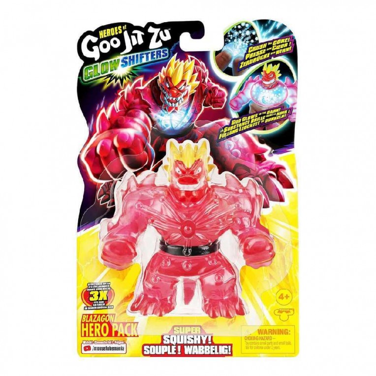 Goo Jit Zu Φιγούρα Glow Shifters Hero Pack - 8 Σχέδια (GJT41000)