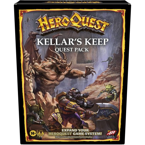 Hasbro Avalon Hill Heroquest Kellars Keep Expansion, Dungeon Crawler Board Game (F4543)