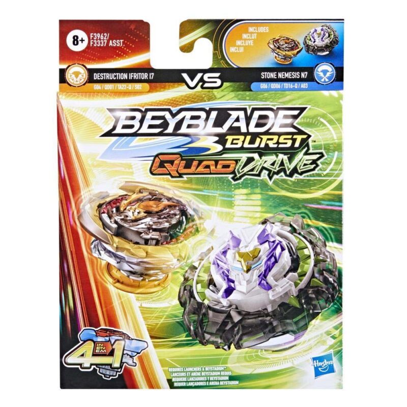 Hasbro Beyblade Burst Quad Drive - Magma Roktavor Vs Gilded Balderov (F3337/F3963)