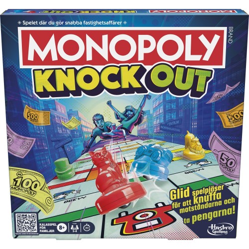 Hasbro Monopoly Knockout Οικογενειακό Επιτραπέζιο Παιχνίδι (F8995)