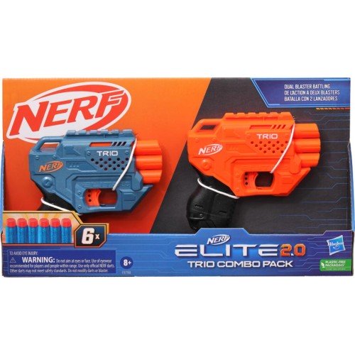 Hasbro Nerf Εκτοξευτής Elite 2.0 Trio Combo Pack (F6786)