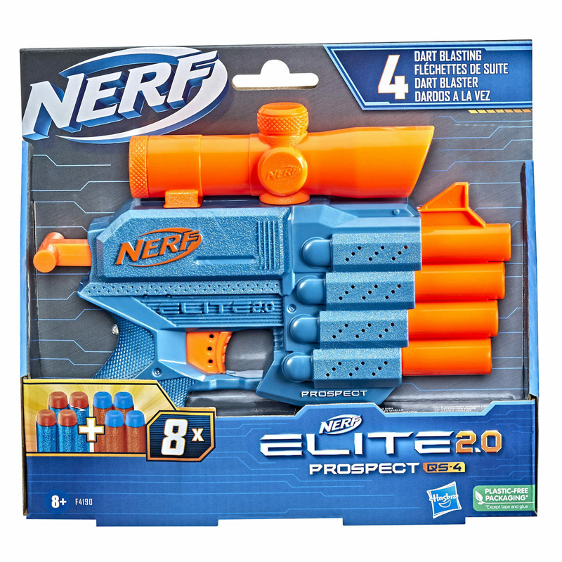 Hasbro Nerf Εκτοξευτής Prospect Elite 2.0 QS-4 (F4190)