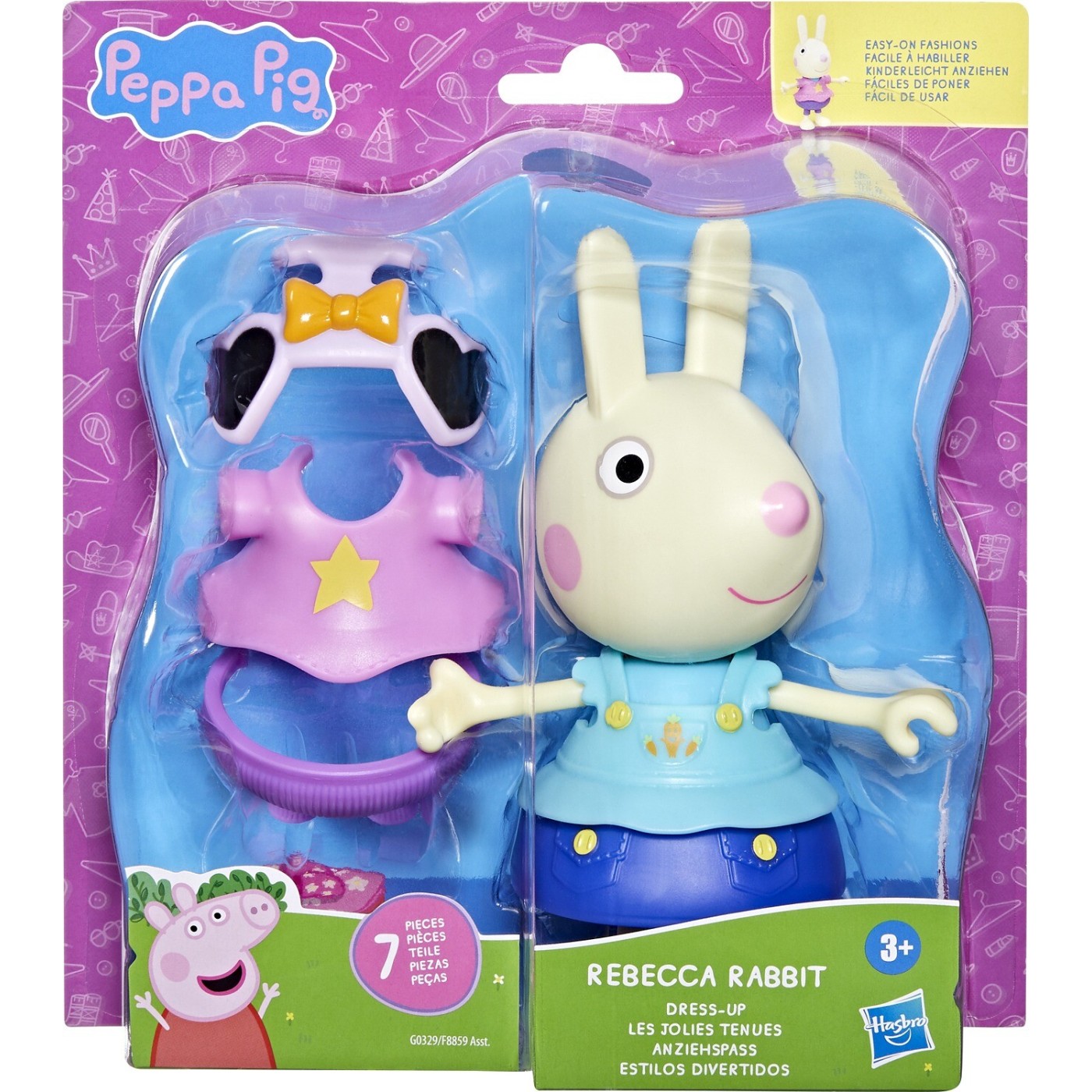 Hasbro Peppa Pig & Friends Φιγούρα Dress Up Rebecca Rabbit 15cm (F8859/G0329)