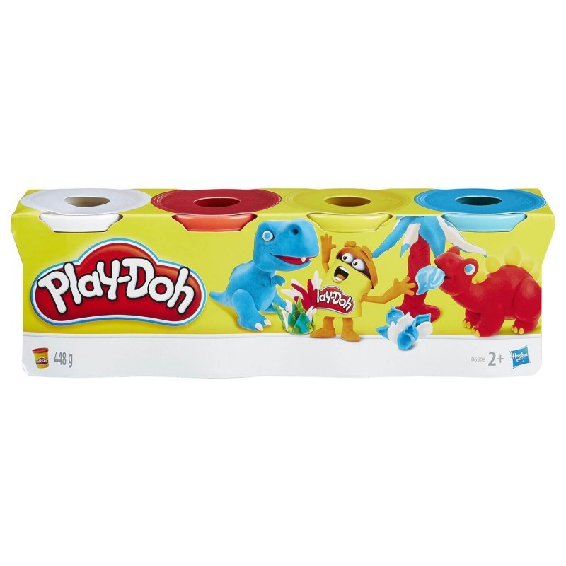 Hasbro Play-Doh Classic Color 4 Βαζάκια (B5517/B6508)