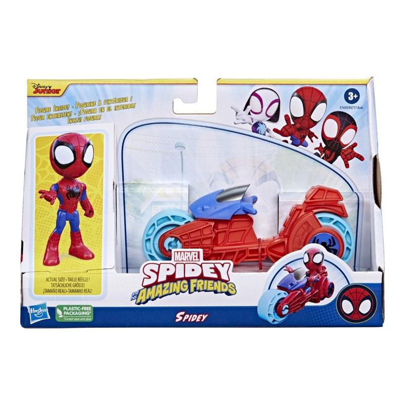 Hasbro Spidey And His Amazing Friends, With Motorcycle (F7459)