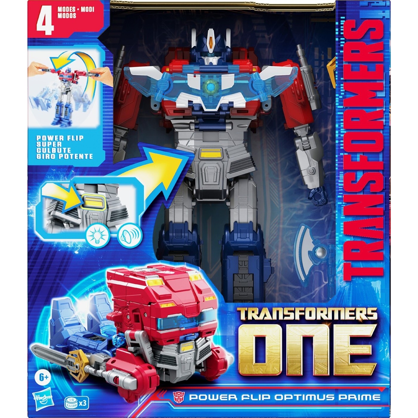 Hasbro Transformers One Movie Power Flip Optimus Prime (Orion Pax) (F9209)