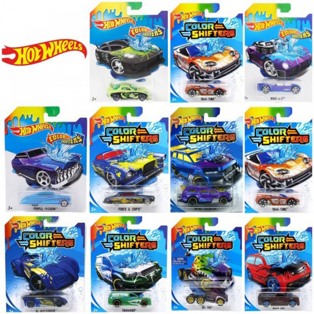 Hot Wheels Color Changers Χρωμοκεραυνοί - 7 Σχέδια 1 ΤεμάχιοMattel (BHR15)