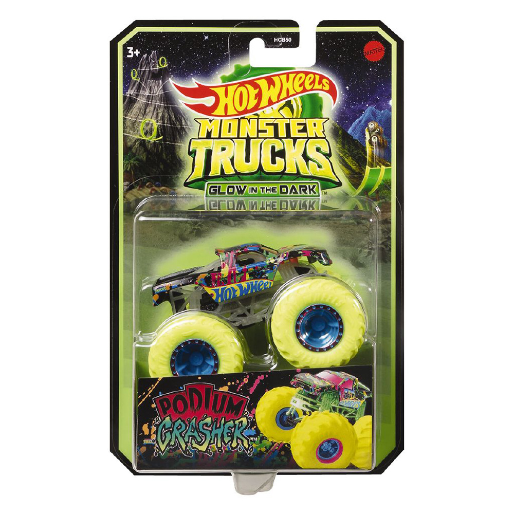 Hot Wheels Οχήματα Monster Trucks Glow-in-the-dark (Hcb50)