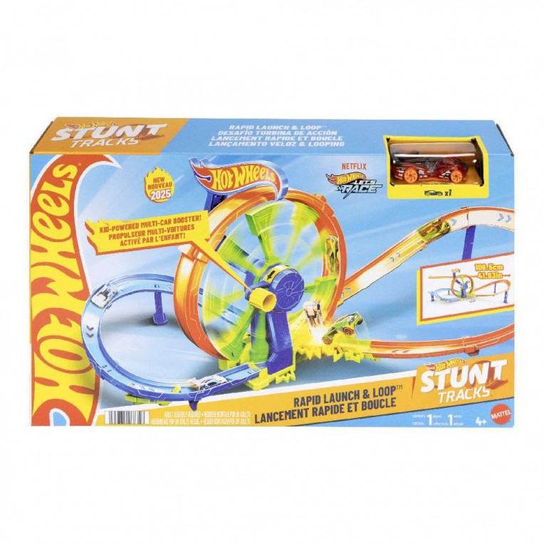 Hot Wheels Πίστα Γρήγορη Εκκίνηση Με Λουπ (JBX65)