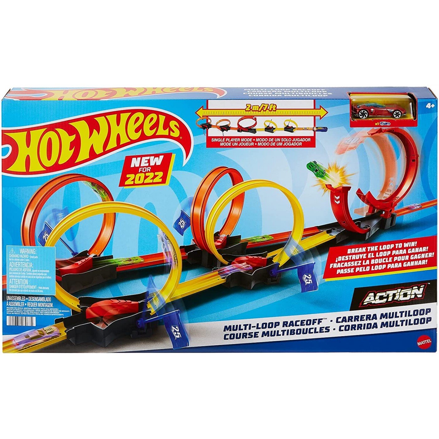 Hot Wheels Πίστα Κόντρες Με Πολλαπλά Λουπ (HDR83)