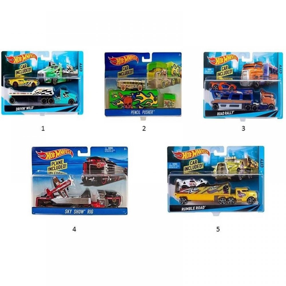 Hot Wheels Σούπερ Νταλίκα - 5 Σχέδια (BDW51)