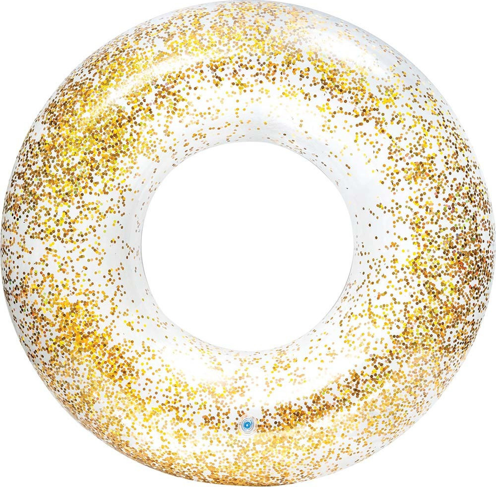 Intex Κουλούρα Διάφανη Glitter Ροζ Χρυσο 119cm (56274)