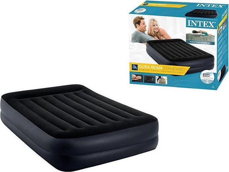 Intex Pillow Rest Διπλό Φουσκωτό Στρώμα Ύπνου 152X203X42ΕΚ (64124)