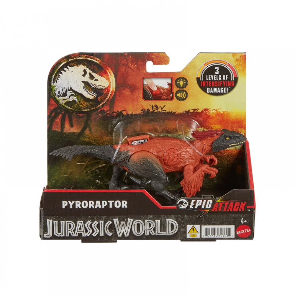 Jurassic World Epic Attack Pyroraptor (HTP67)