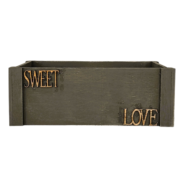 Καφάσι Διακοσμητικό Ξύλινο Sweet Love 28x19x11cm