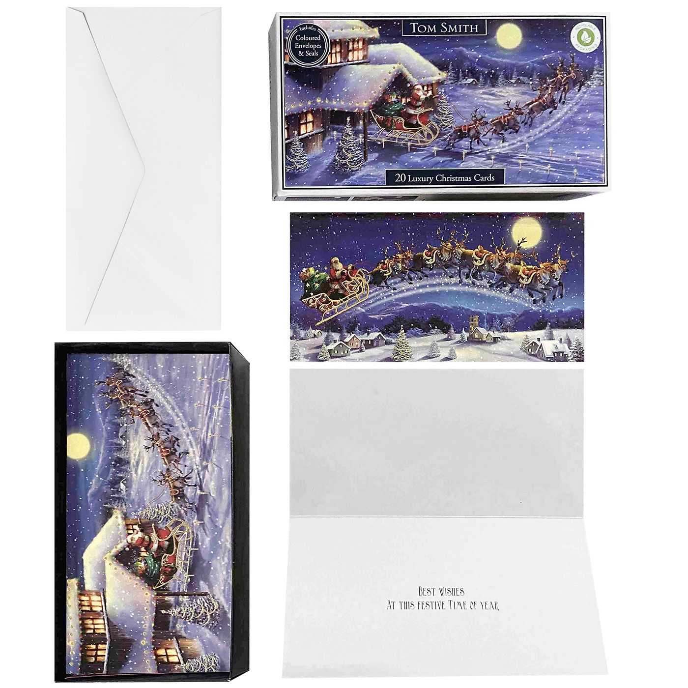 Κάρτα Χριστουγέννων Με Φάκελο 20x20cm