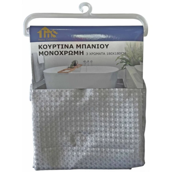 Κουρτίνα Μπάνιου Υφασμάτινη 180x180cm 4 Χρώματα (TnS 09-950-0617)