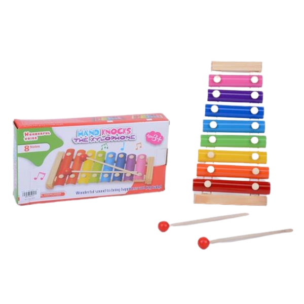 Ξυλόφωνο Παιδικό Με 8 Νότες & Μπαγκέτες