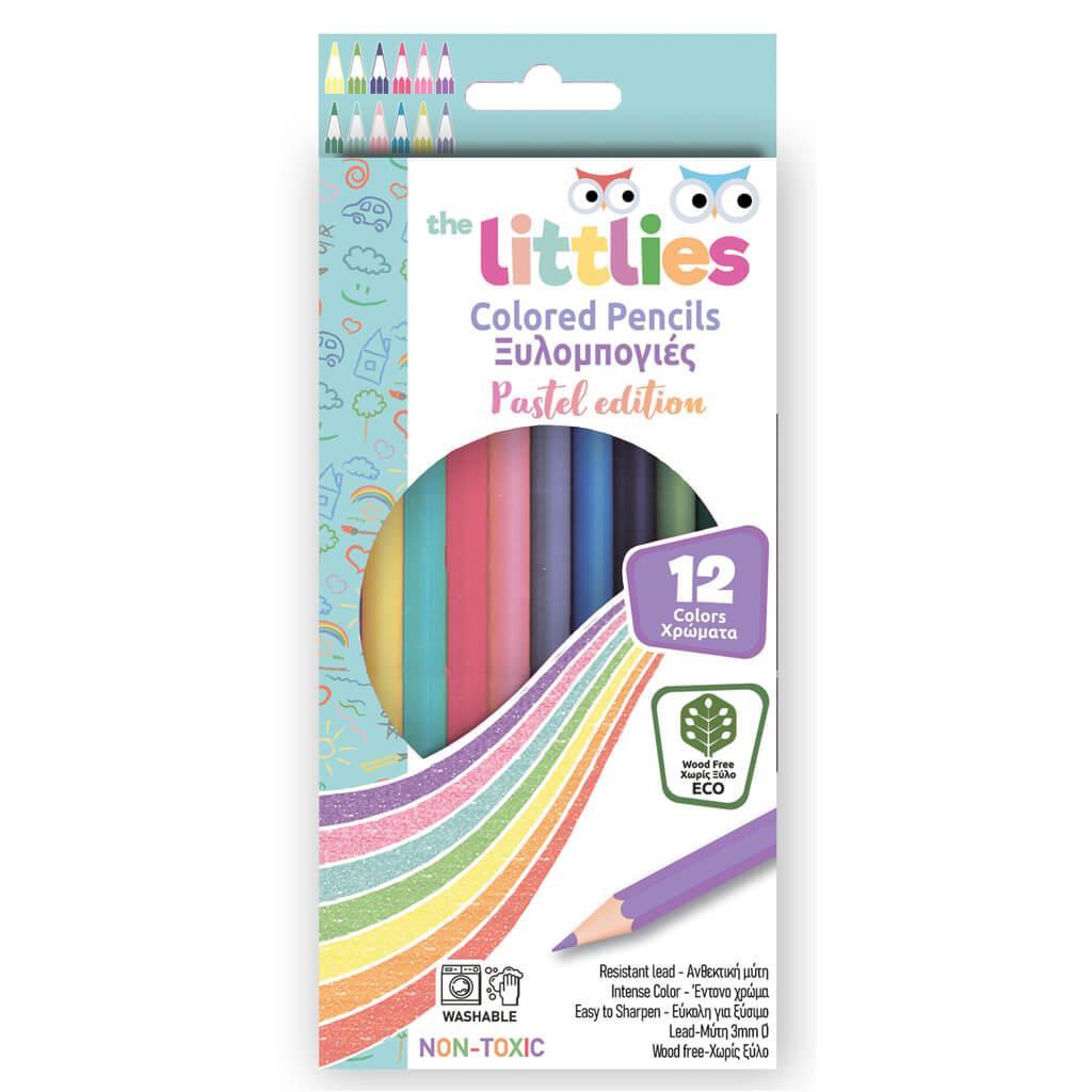 Ξυλομπογιές Wood Free The Littlies Παστέλ 12τεμ. (000647067)