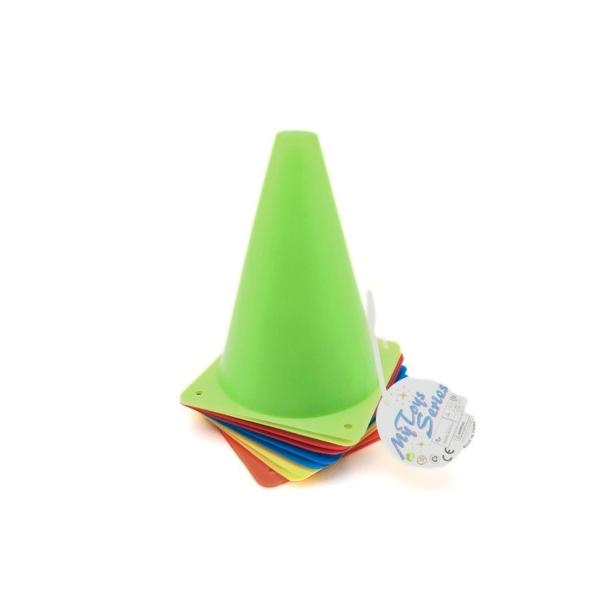 Κώνοι Προπόνησης 18cm 10τμχ 5 Χρώματα