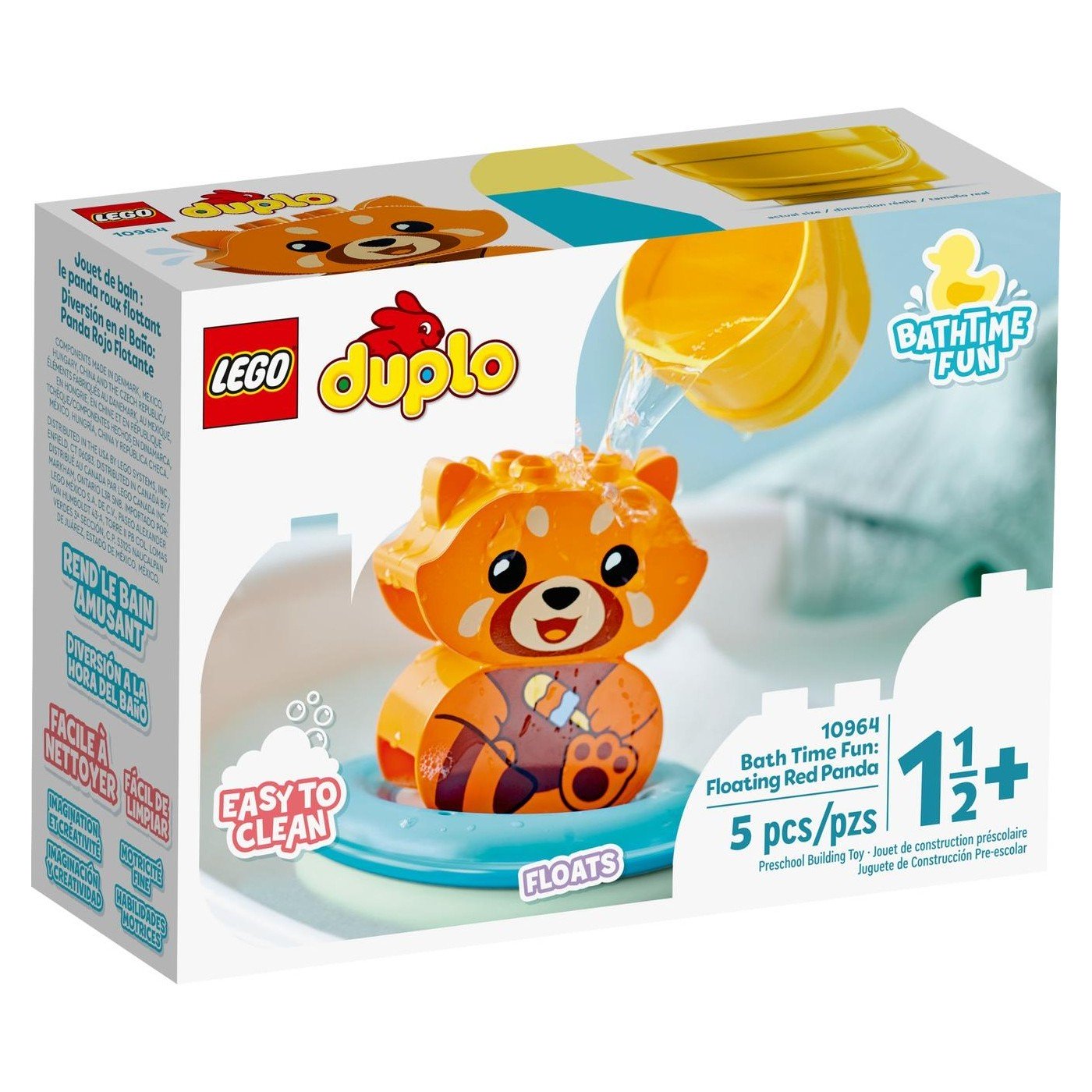 Lego Duplo Bath Time Fun: Floating Red Panda (10964)