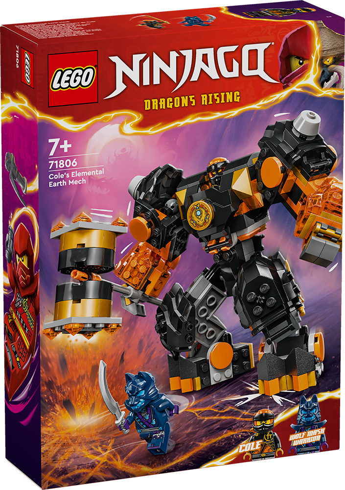 Lego Ninjago Cole\'s Elemental Earth Mech (71806)