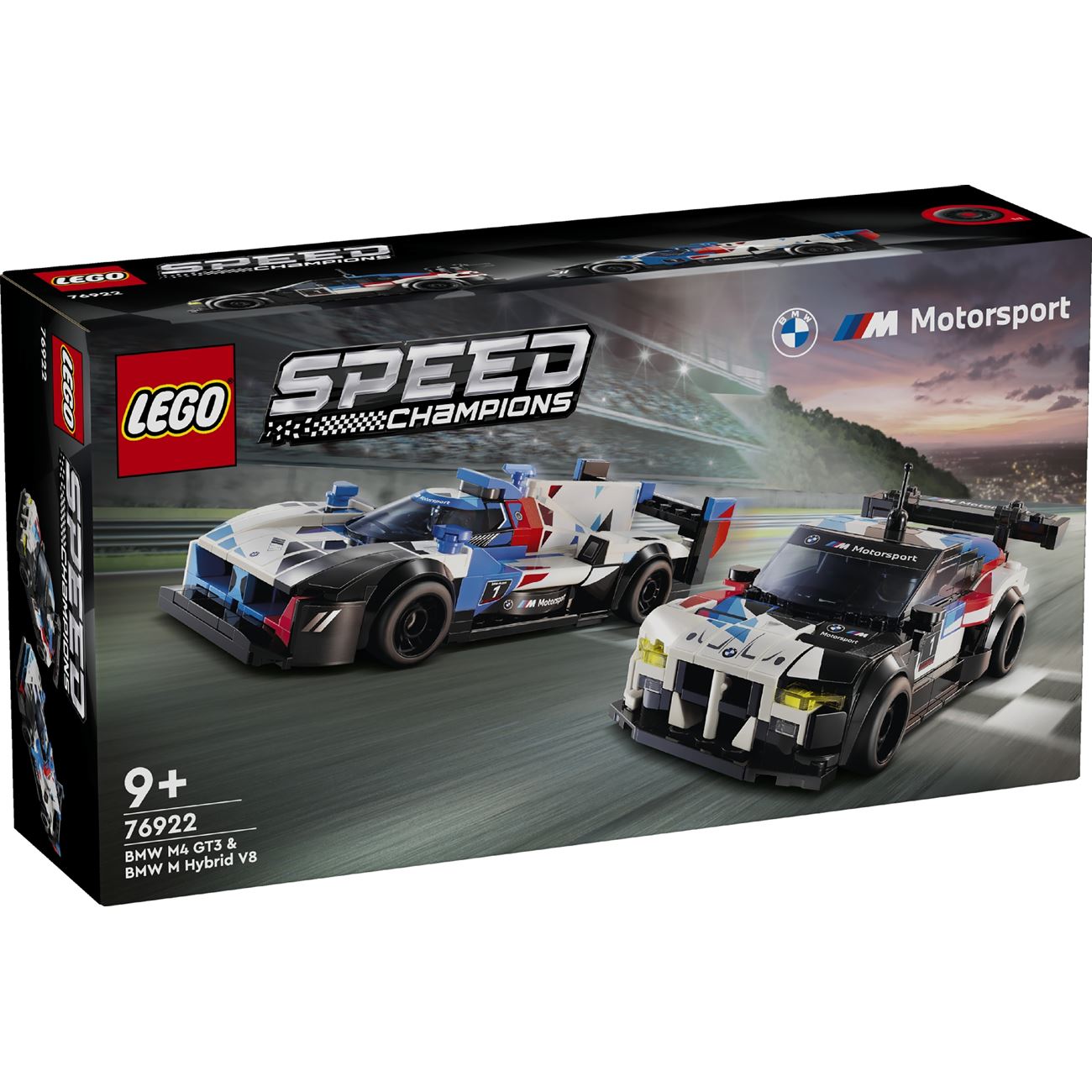 Lego Speed Champions BWM M4 GT3 & BMW M Hybrid V8 Race Cars (76922)