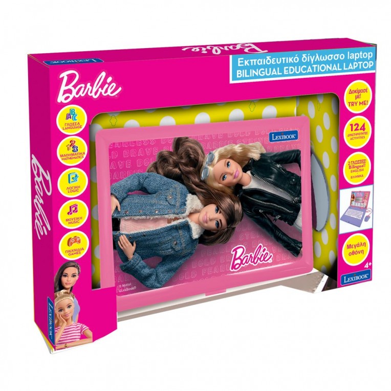 Lexibook Eκπαιδευτικό Δίγλωσσο Laptop Barbie (25.JC598BBI8)