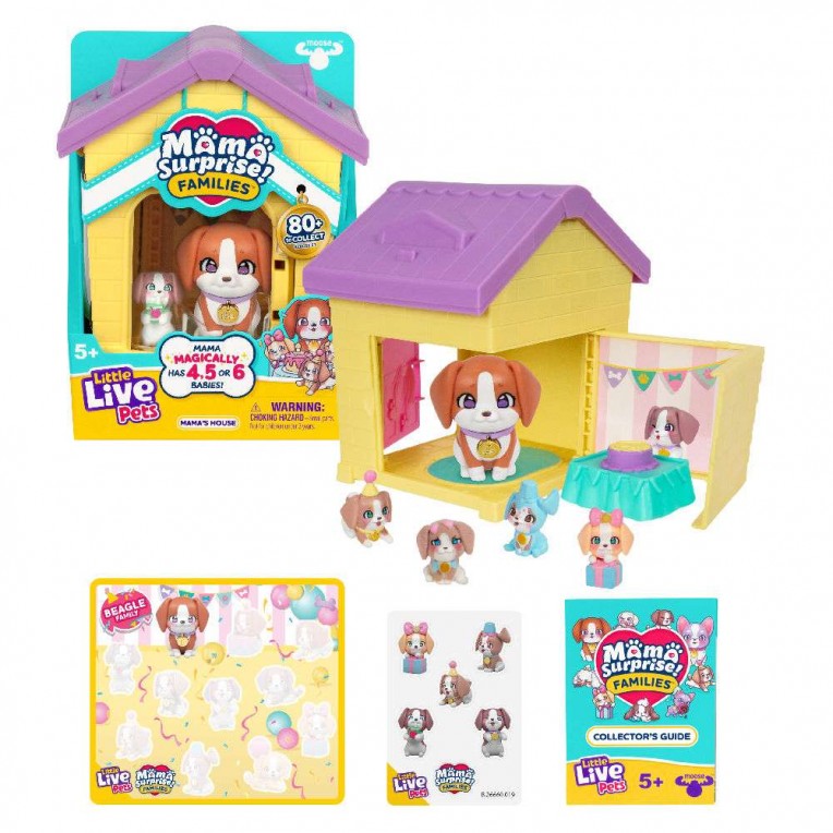 Little Live Pets Mama Surprise Families Σετ Σπιτάκι της Μαμάς & Σκυλάκια - Διάφορα Σχέδια (LP306000)