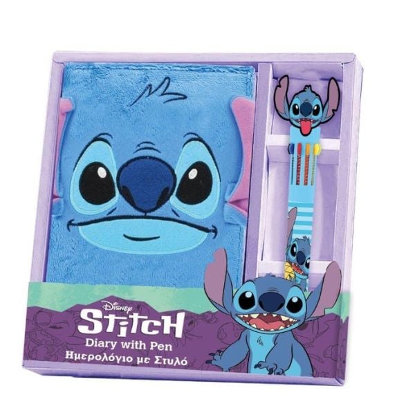 Λούτρινο Σημειωματάριο με Στυλό Σετ Δώρου Disney Stitch (000564853)