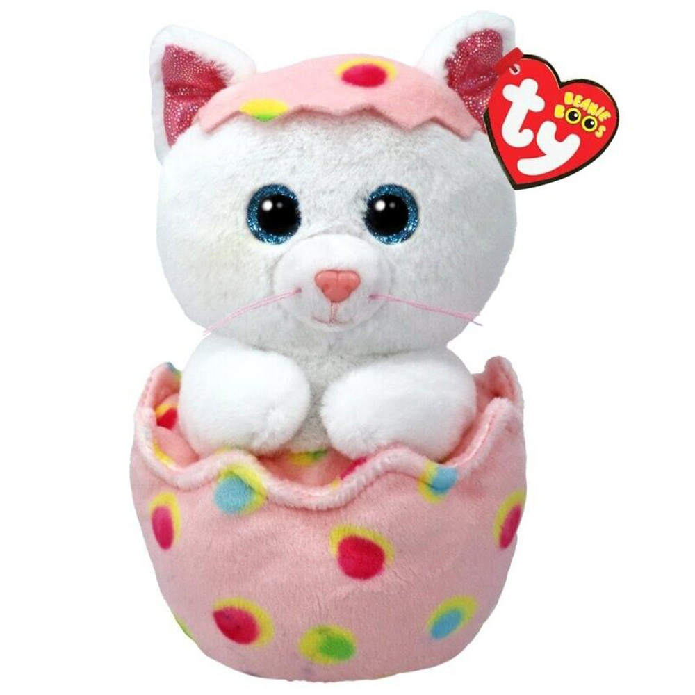 Λούτρινο Χνουδωτό Ty Beanie Boos Γατούλα σε Αυγό 15cm (1607-37369)