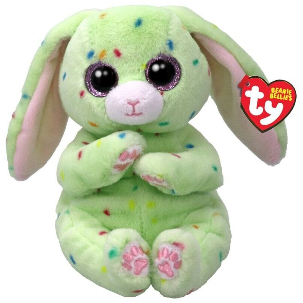 Λούτρινο Χνουδωτό Ty Beanie Boos Λαγουδάκι Πράσινο 15cm (1607-41514)