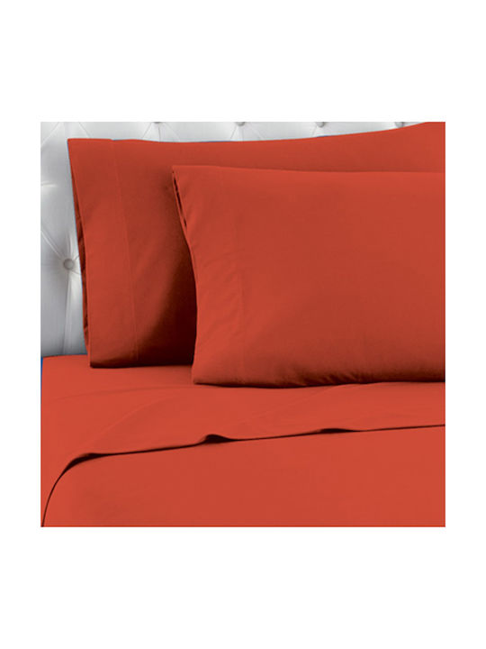 Μαξιλαροθήκη Κόκκινη Σετ 2 τεμαχίων 52χ72+15cm (TnS 39-958-0427)