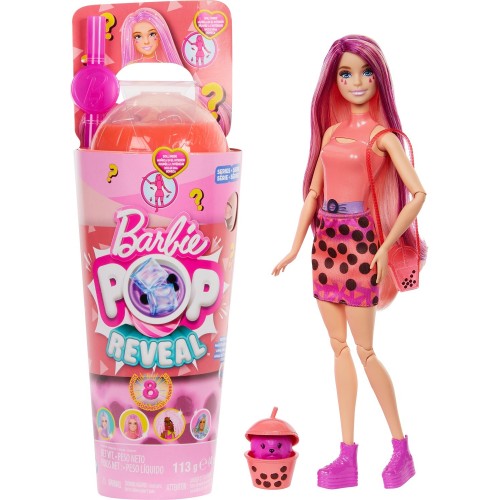 Mattel Barbie Bubble Tea Series Κούκλα Ρόφημα Μάνγκο με 8 Εκπλήξεις (HTJ22)