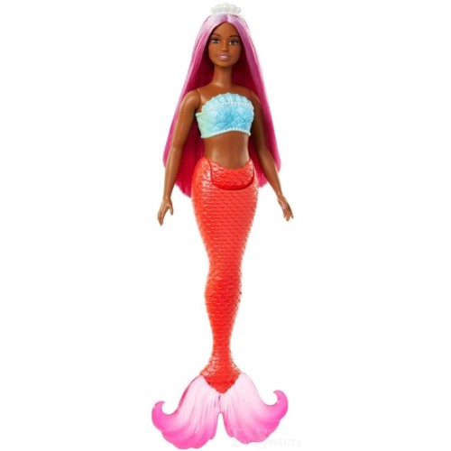 Mattel Barbie Dreamtopia Κούκλα Γοργόνα Με Πορτοκαλί Ουρά (HRR02/HRR04)