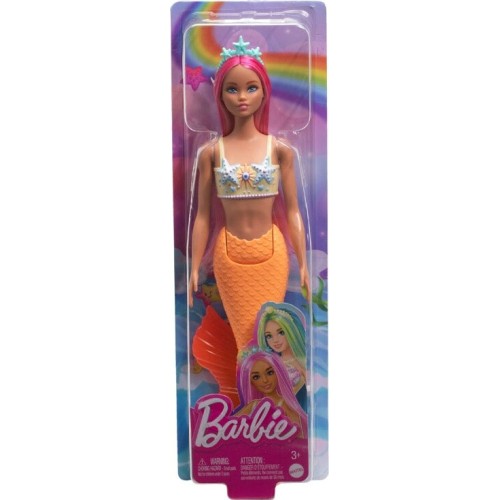 Mattel Barbie Dreamtopia Κούκλα Γοργόνα Με Σομόν Ουρά (HRR02/HRR05)