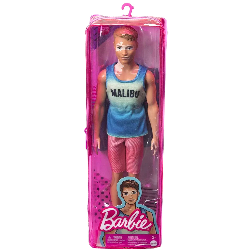 Mattel Barbie Ken Fashionistas Καστανός Με Μπλούζα Malibu 192 (DWK44/HBV26)