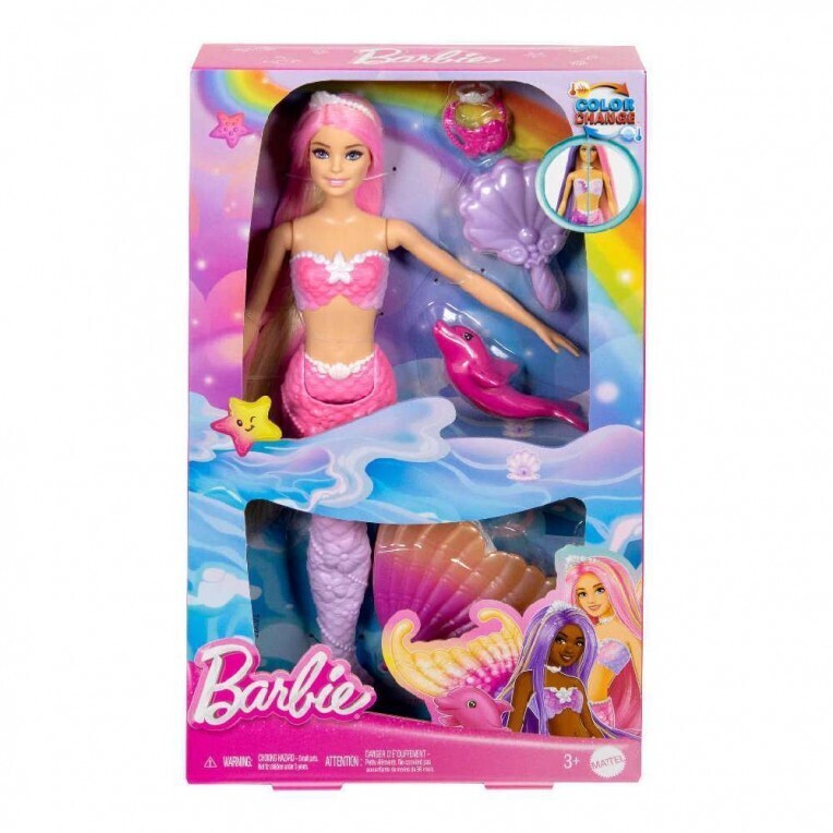 Mattel Barbie Κούκλα Γοργόνα Μαγική Μεταμόρφωση (HRP97)