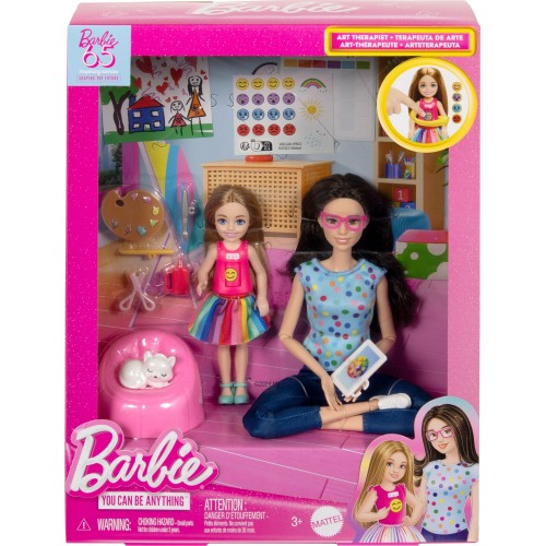 Mattel Barbie Κούκλα Και Chealsea Δασκάλα Καλλιτεχνικών (HRG48)