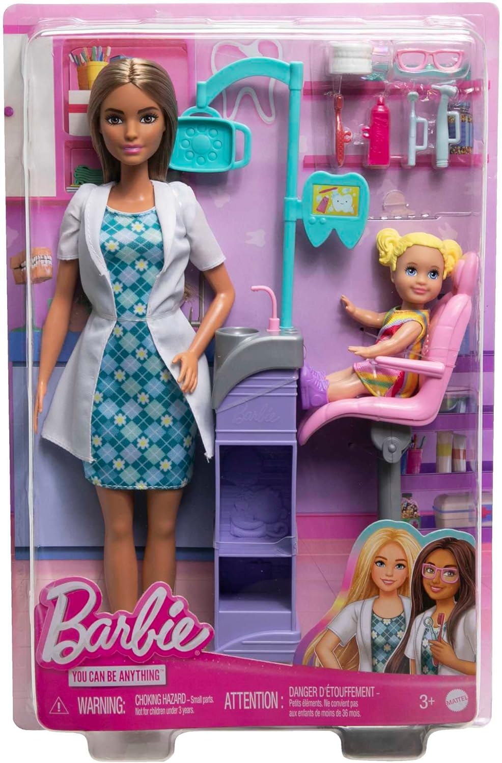 Mattel Barbie Οδοντίατρος Καστανή (DHB63/HKT70)